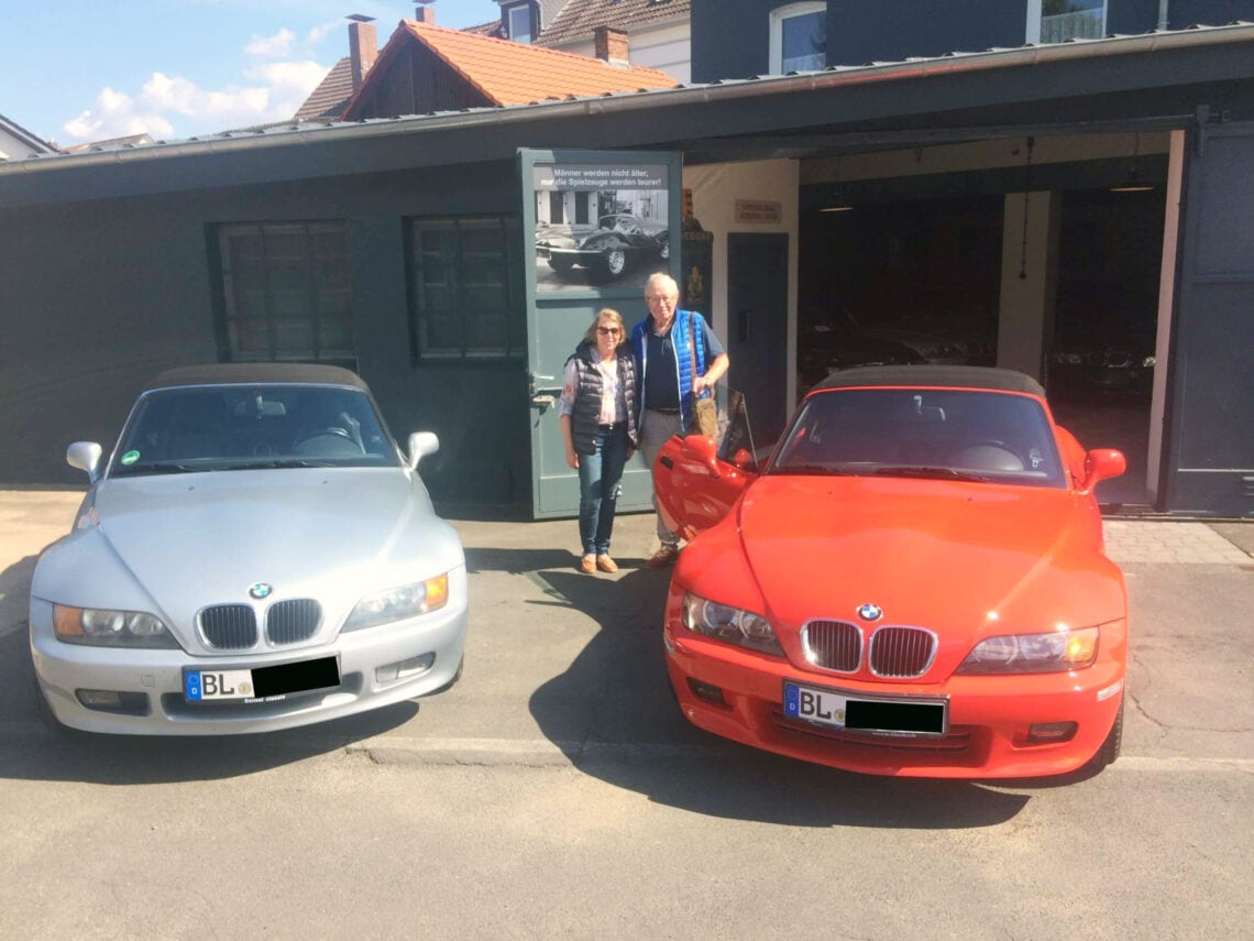 BMW Z3 2.8 Sechszylinder Roadster Rot Wagen getauscht