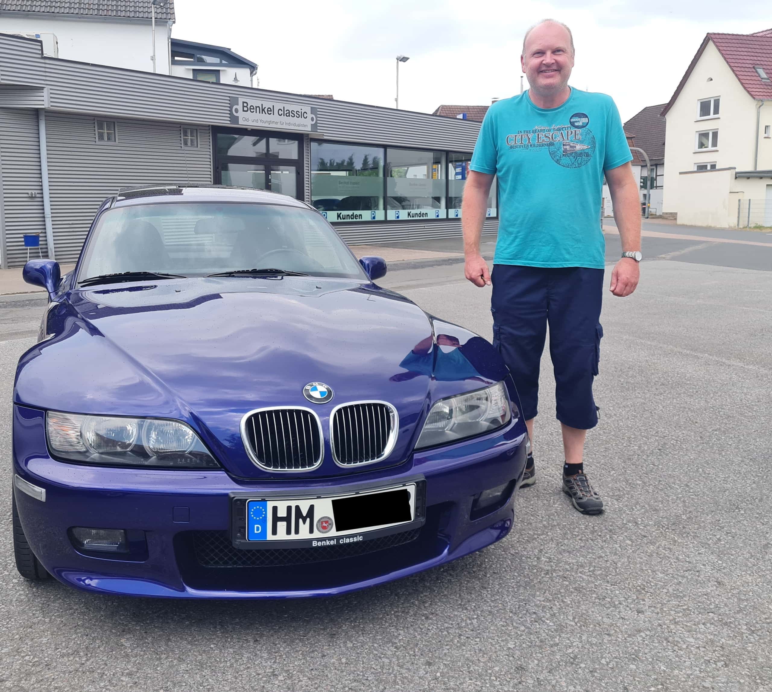 BMW Z3 3.0 Coupe Sonderlackierung Velvetblue Oldtimerfan