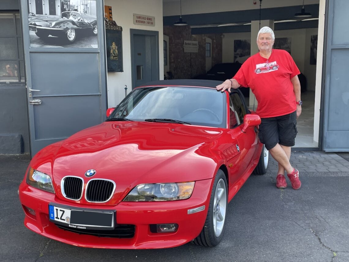BMW Z3 2.8 Roadster Hellrot mit keramischer Lackversiegelung und Hohlraumkonservierung Benkel Classic Beverungen