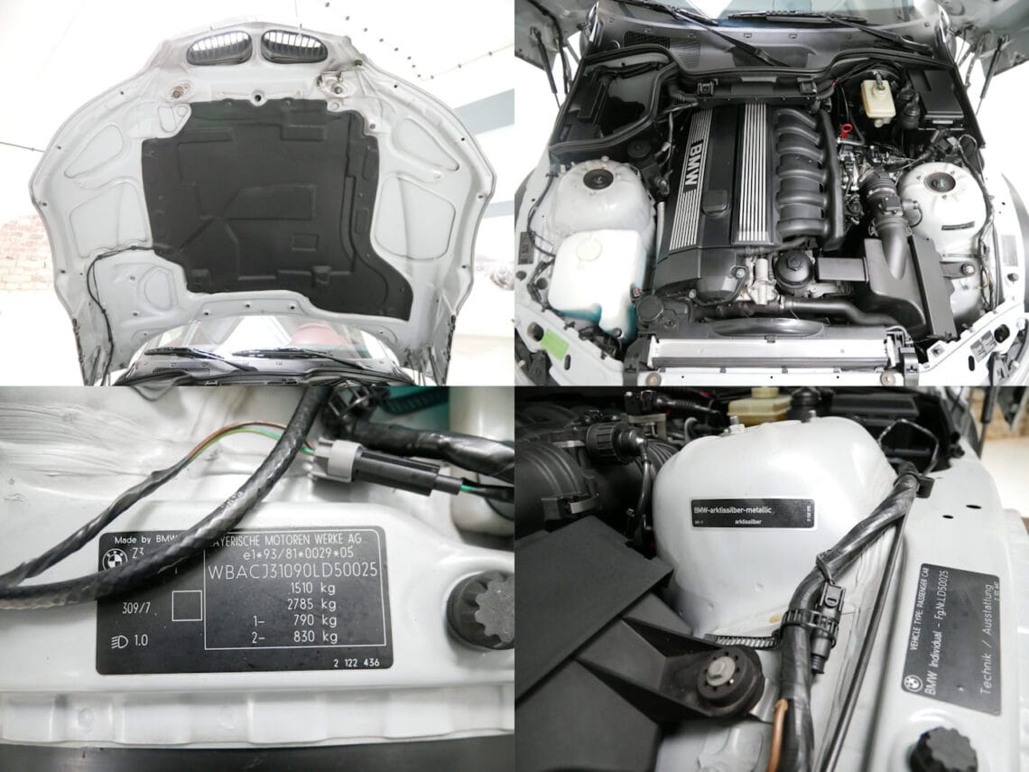 Motorraum 1 Benkel Classic BMW Z3 2.8 Urversion 1.Hand INDIVIDUAL