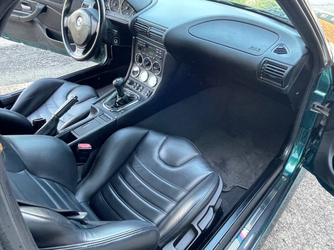 BMW Z3 M Roadster Bostongrün-metallic sehr gepflegtes schwarzes Leder, schwarzes Dach Benkel Classic Beverungen