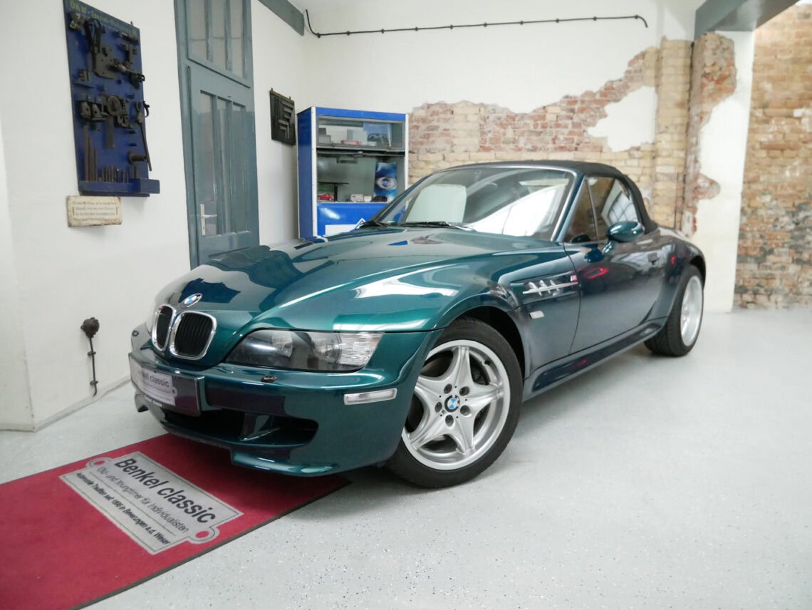 21240 Z3 M Roadster gruen 003 Benkel Classic BMW Z3 M Roadster Bostongrün nur 60St. ClassicData2+