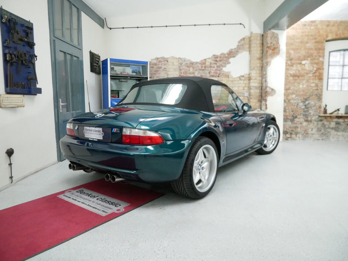 21240 Z3 M Roadster gruen 011 Benkel Classic BMW Z3 M Roadster Bostongrün nur 60St. ClassicData2+