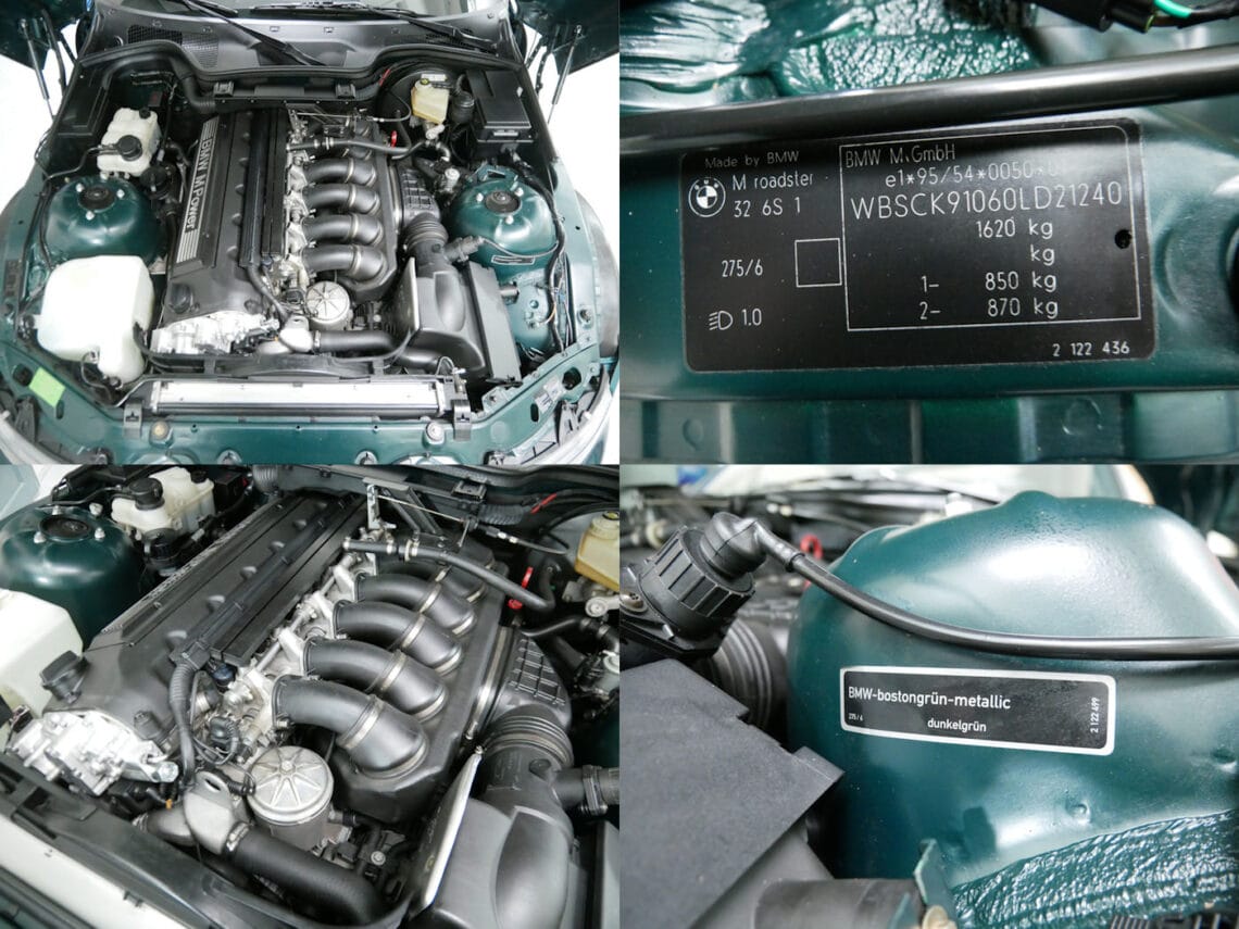 21240 Z3 M Roadster gruen 017 Benkel Classic BMW Z3 M Roadster Bostongrün nur 60St. ClassicData2+