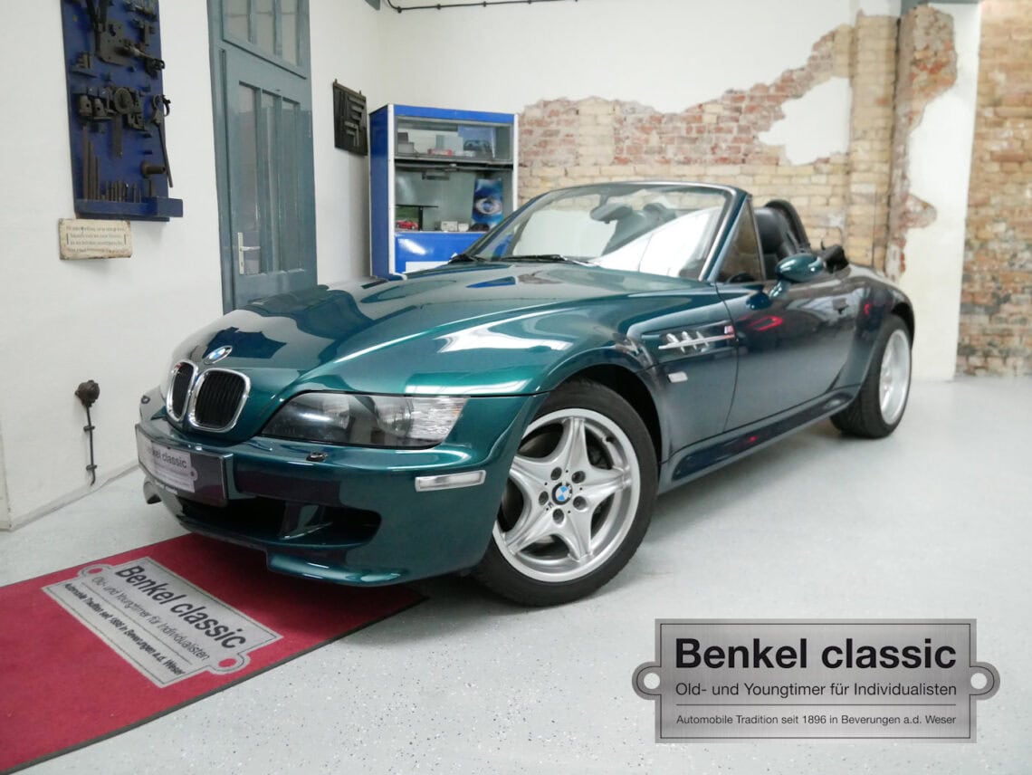 21240 Z3 M Roadster gruen 019 Benkel Classic BMW Z3 M Roadster Bostongrün nur 60St. ClassicData2+