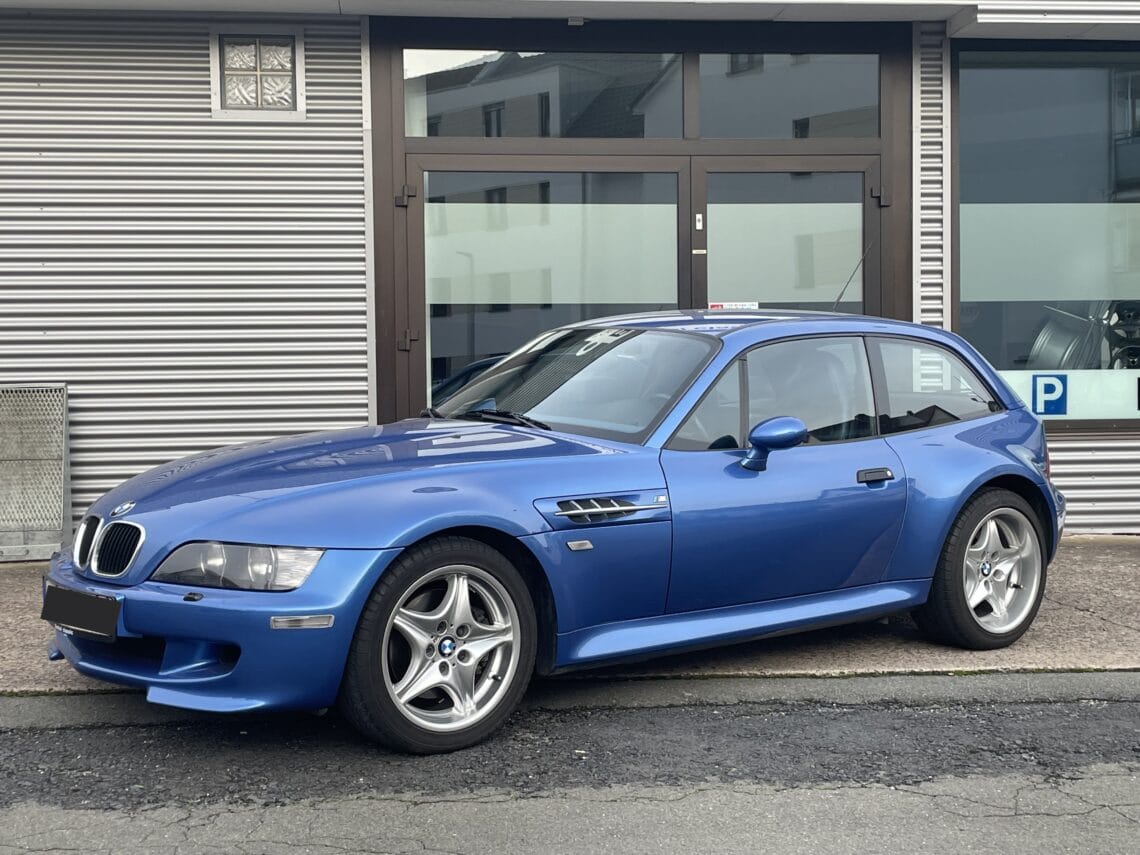 BMW Z3M Coupé S50 Estoriel Blau durchgängige Historie Top Zustand ehemaliges Fotofahrzeug der BMW AG 51TKM 236 kW Benkel Classic Beverungen